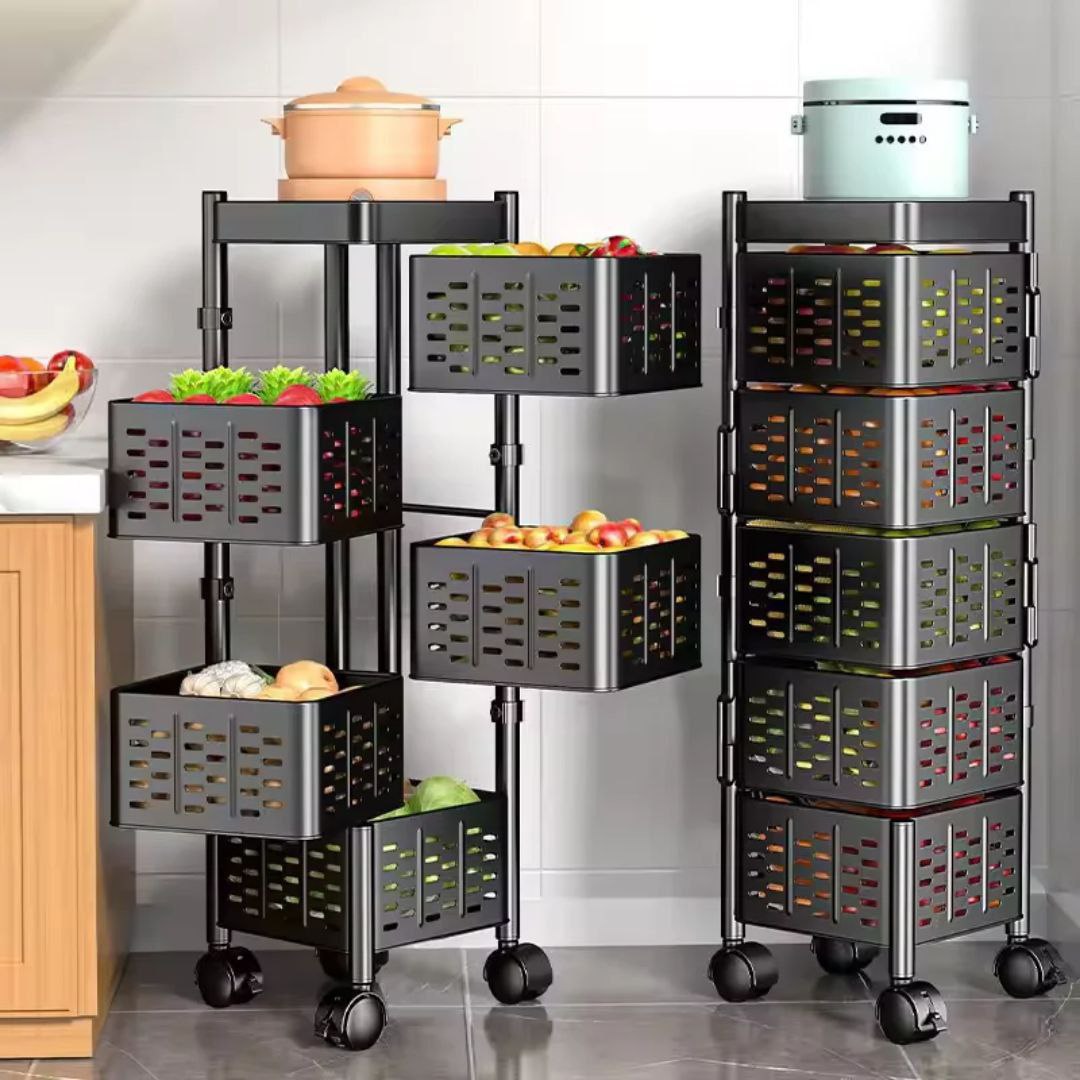 Étagère Rotative de Rangement pour Légumes
