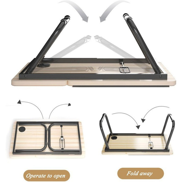 Bureau Portable pour Lit – Table Pliante avec 5 Angles Réglables