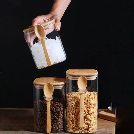 Bocaux en Verre Scellés – Ensemble de 3 Pièces