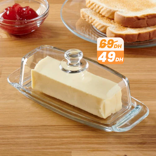 Beurrier Transparent avec Couvercle