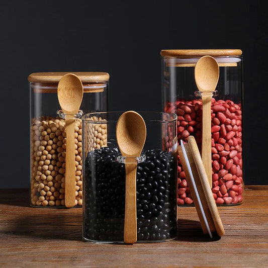 Bocaux en Verre Scellés – Ensemble de 3 Pièces