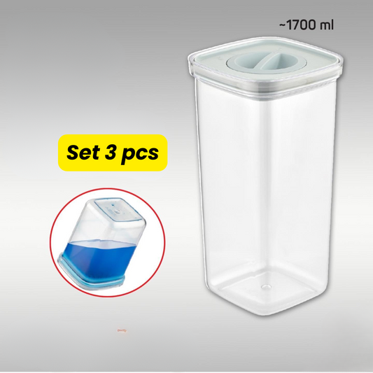 Ensemble de 3 Boîtes de Conservation pour Légumes – 1700 ml