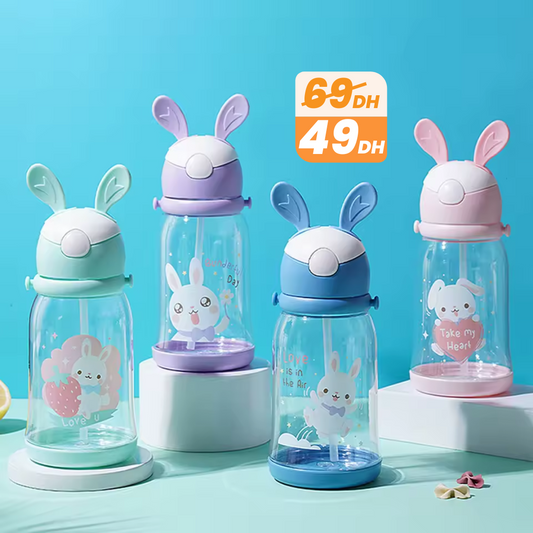 Gobelet d’Eau Enfant 600 ml avec Paille