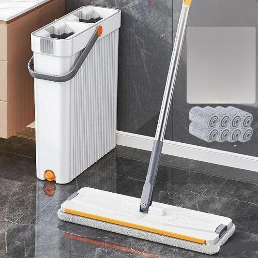 Ensemble Vadrouille Mains Libres avec Seau à Essorage Automatique